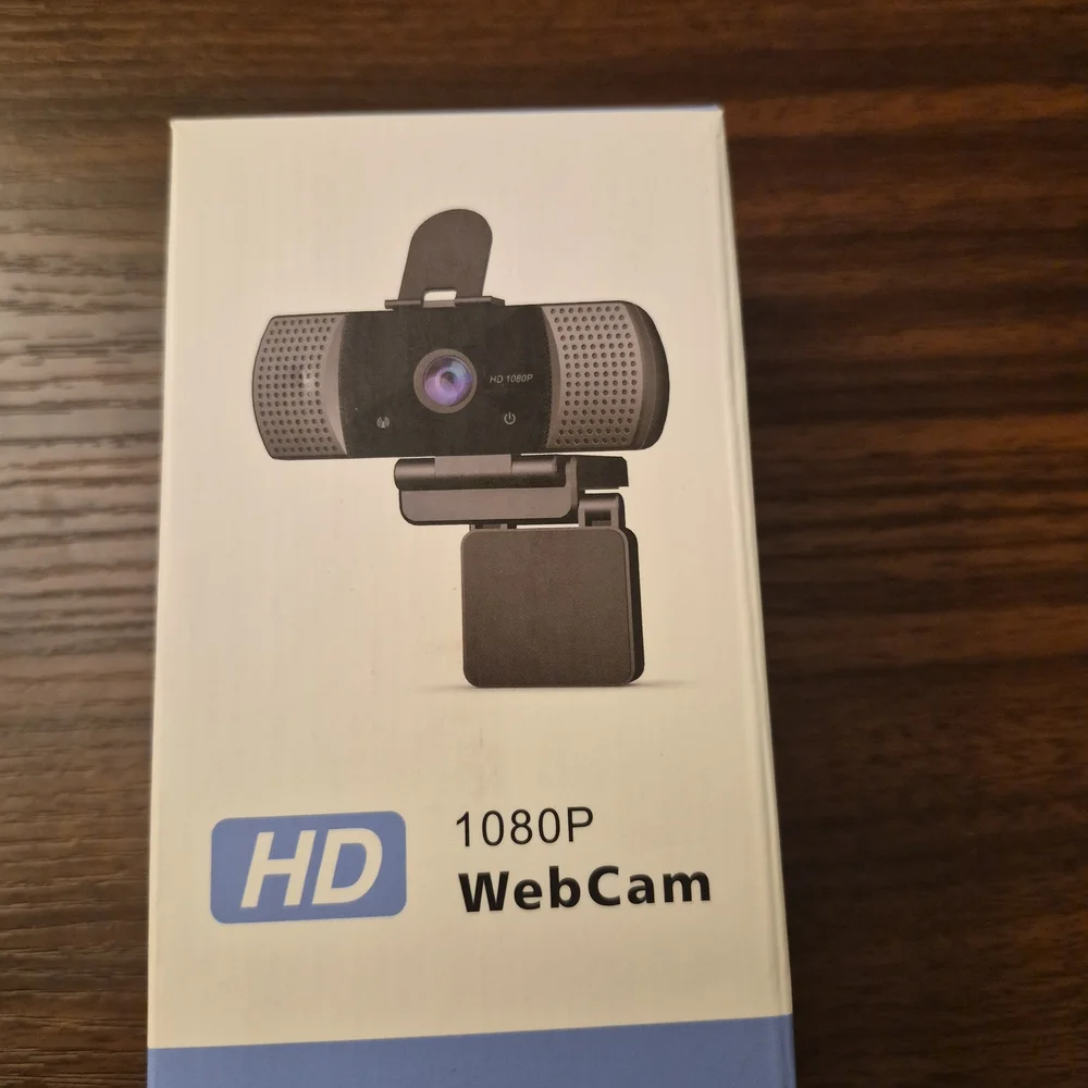 Crystal Clear 1080P HD Webcam - Black and Gray